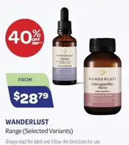 Health Save Wanderlust Range offer