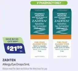 Health Save Zaditen Allergy Eye Drops offer