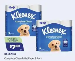 Health Save Kleenex Complete Clean Toilet Paper offer