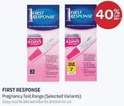 Health Save First Response Pregnancy Test Range offer