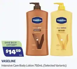 Health Save Vaseline Intensive Care Body Lotion offer