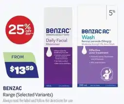 Health Save Benzac Daily Facial Moisturiser offer