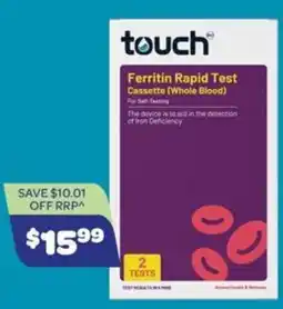 Health Save touch Ferritin Rapid Test Cassette (Whole Blood) offer