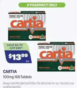 Health Save Cartia 100mg 168 Tablets offer