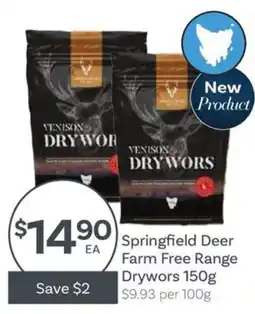 IGA Springfield Deer Farm Free Range Drywors offer