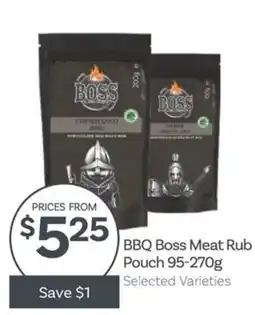 IGA BBQ Boss Meat Rub Pouch offer