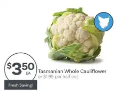 IGA Tasmanian Whole Cauliflower offer