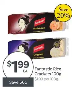 IGA Fantastic Rice Crackers offer