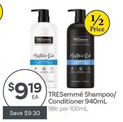 IGA TRESemmé Shampoo/Conditioner offer