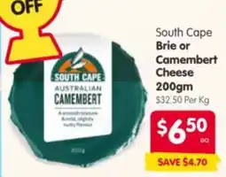 Spar South Cape Camembert offer