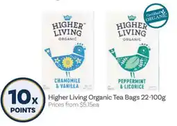 IGA Higher Living Organic Tea Bags offer