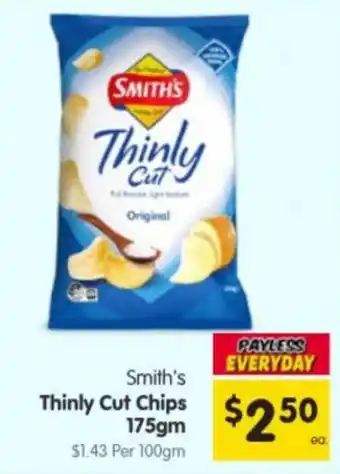 Smith's Thinly Cut Chips