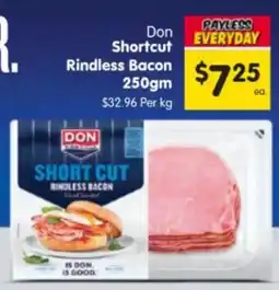 Spar Don Shortcut Rindless Bacon offer
