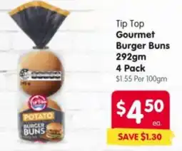 Spar Tip Top Gourmet Burger Buns offer