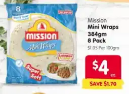 Spar Mission Mini Wraps offer