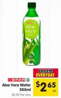 Spar Aloe Vera Water offer