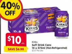 Spar Kirks Soft Drink Cans offer