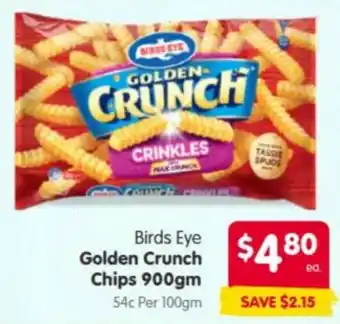 Spar Birds Eye Golden Crunch Chips offer