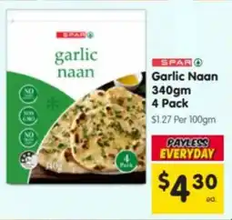 Spar Garlic Naan offer