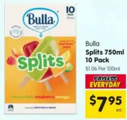 Spar Bulla Splits offer