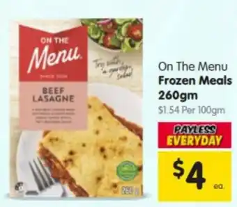Spar On The Menu Beef Lasagne offer
