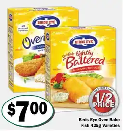 Friendly Grocer Birds Eye Oven Bake Fish Varieties offer