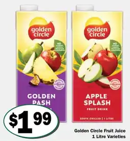 Friendly Grocer Golden Circle Fruit Juice 1 Litre Varieties offer