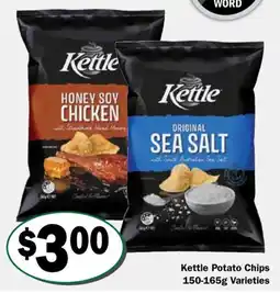 Friendly Grocer Kettle Potato Chips Varieties offer