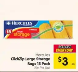 Spar Hercules ClickZip Large Storage Bags offer