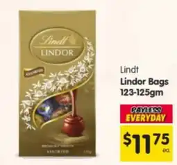 Spar Lindt Lindor Bags Assorted offer
