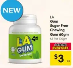 Spar LA Gum Sugar Free Chewing Gum offer