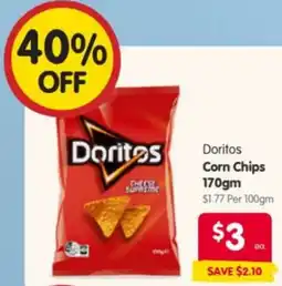 Spar Doritos Corn Chips offer