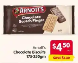 Spar Arnott's Chocolate Biscuits offer