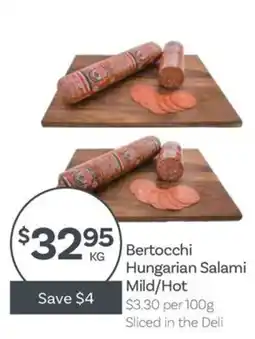 IGA Bertocchi Hungarian Salami offer