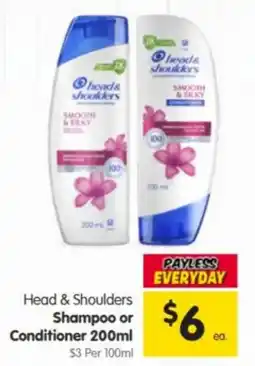 Spar Head & Shoulders Shampoo or Conditioner offer