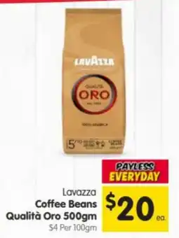 Spar Lavazza Coffee Beans Qualità Oro offer