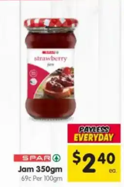 Spar strawberry jam offer