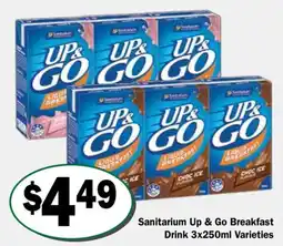 Friendly Grocer Sanitarium Up & Go Breakfast Drink Varieties offer