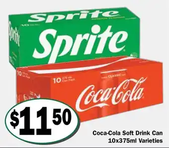 Coca-Cola Soft Drink Can Varieties