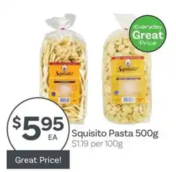 IGA Squisito Pasta offer