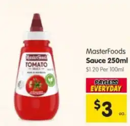 Spar MasterFoods Tomato Sauce offer