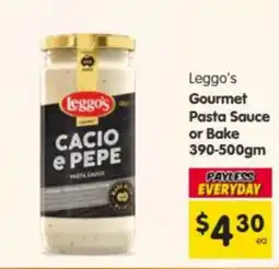 Spar Leggo's Gourmet Pasta Sauce Cacio e Pepe offer