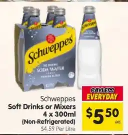Spar Schweppes Soft Drinks or Mixers offer