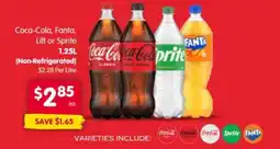 Spar Coca-Cola, Fanta, Lift or Sprite offer