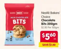 Spar Nestlé Bakers' Choice Chocolate Bits offer