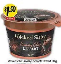 NQR Wicked Sister Creamy Chocolate Dessert offer