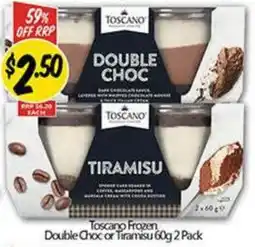 NQR Toscano Frozen Double Choc or Tiramisu offer