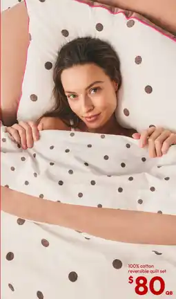 Target 100% cotton reversible quilt set offer