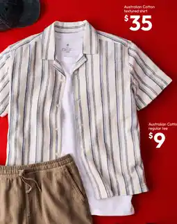 Target Australian Cotton textured shirt offer