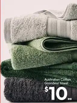Target Australian Cotton Grandeur towel offer